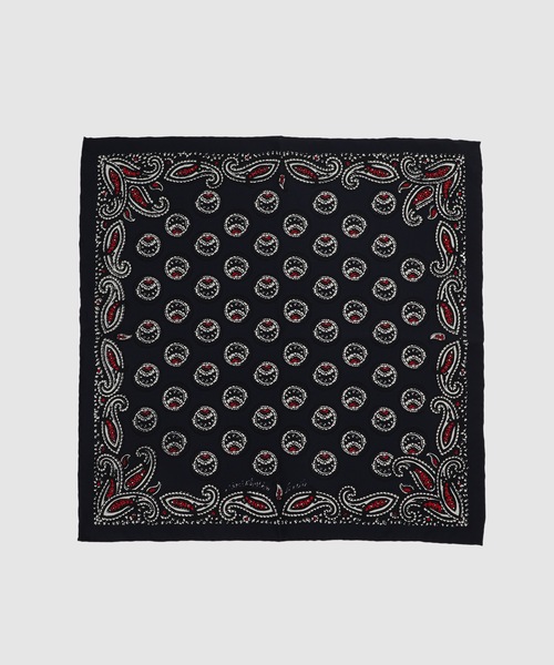 NOMA t.d.(ノーマティーディー)の「Paisley Silk Bandana Scarf(バンダナ/スカーフ・メンズ・ネイビー/ベージュ/ブラウン・ONE SIZE)」の1枚目の写真