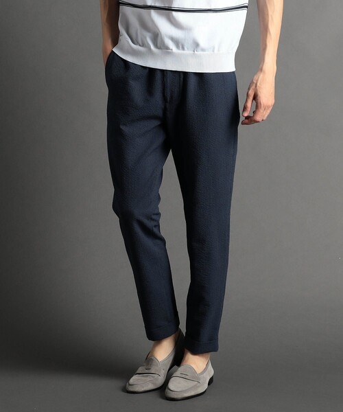 MONSIEUR NICOLE（ムッシュニコル）の「【ex/tra】EVALET サッカー トラックパンツ（その他パンツ・メンズ・ネイビー/ホワイト・SMALL/MEDIUM/LARGE/X-LARGE）」の2枚目の写真