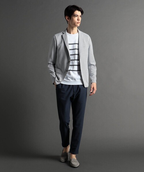 MONSIEUR NICOLE（ムッシュニコル）の「【ex/tra】EVALET サッカー トラックパンツ（その他パンツ・メンズ・ネイビー/ホワイト・SMALL/MEDIUM/LARGE/X-LARGE）」の6枚目の写真