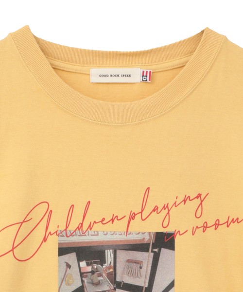 Tiara（ティアラ）の「【GOOD ROCK SPEED/グッドロックスピード】プリントTシャツ（Tシャツ/カットソー・レディース・ブラウン/ホワイト・FREE）」の4枚目の写真