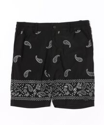 (RM)【LUXE/R GOLF】ストレッチ スムース 総柄 パンツ ハーフパンツ
