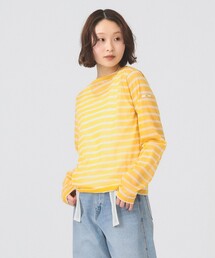 Ray BEAMS | ORCIVAL / シースルー ボーダー ロングスリーブ カットソー(Tシャツ/カットソー)