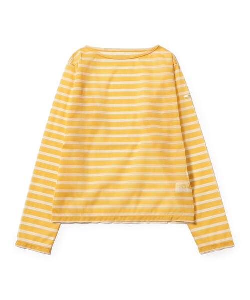 ORCIVAL / シースルー ボーダー ロングスリーブ カットソー（Tシャツ