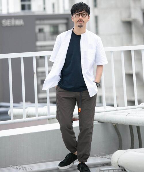 URBAN RESEARCH ROSSO MEN(アーバンリサーチロッソメン)の「『WEB限定』『抗菌/消臭』『XXLサイズあり』ハイパフォーマンスバンドカラー半袖シャツ(シャツ/ブラウス・メンズ・グリーン系その他/ブラック/ライトブルー/グレー系その他/ネイビー/ストライプ/インディゴブルー/ホワイト/ブラック系その他/グレー/ベージュ/ブルー系その他・XX-LARGE/X-LARGE/SMALL/LARGE/MEDIUM)」の14枚目の写真
