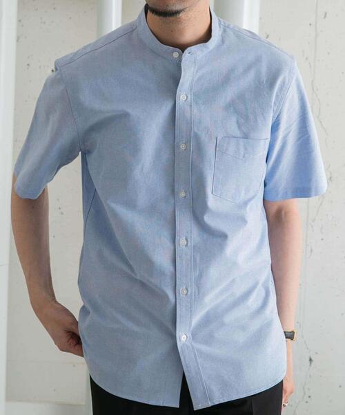 URBAN RESEARCH ROSSO MEN(アーバンリサーチロッソメン)の「『WEB限定』『抗菌/消臭』『XXLサイズあり』ハイパフォーマンスバンドカラー半袖シャツ(シャツ/ブラウス・メンズ・グリーン系その他/ブラック/ライトブルー/グレー系その他/ネイビー/ストライプ/インディゴブルー/ホワイト/ブラック系その他/グレー/ベージュ/ブルー系その他・XX-LARGE/X-LARGE/SMALL/LARGE/MEDIUM)」の19枚目の写真