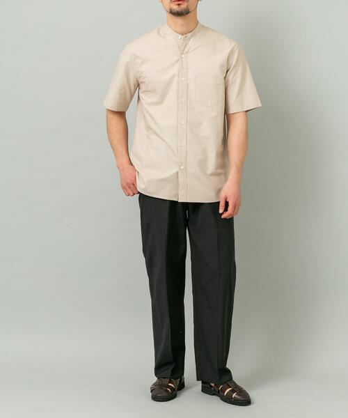 URBAN RESEARCH ROSSO MEN(アーバンリサーチロッソメン)の「『WEB限定』『抗菌/消臭』『XXLサイズあり』ハイパフォーマンスバンドカラー半袖シャツ(シャツ/ブラウス・メンズ・グリーン系その他/ブラック/ライトブルー/グレー系その他/ネイビー/ストライプ/インディゴブルー/ホワイト/ブラック系その他/グレー/ベージュ/ブルー系その他・XX-LARGE/X-LARGE/SMALL/LARGE/MEDIUM)」の19枚目の写真