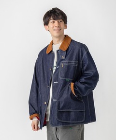 セール】【日本製】JAPAN DENIM COVERALL JACKET/ジャパンデニム