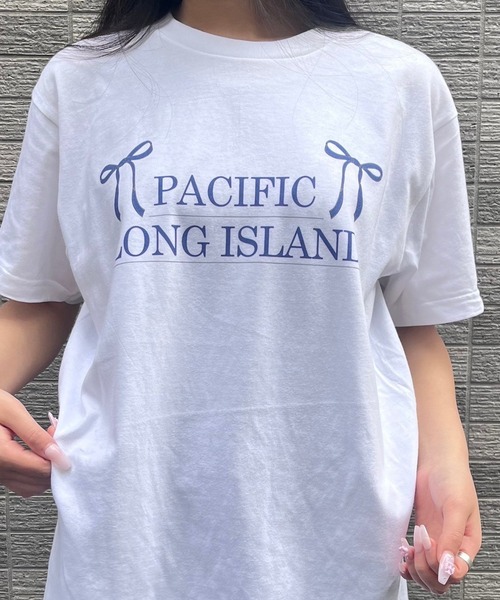 etta(エタ)の「フレンチリボンデザインTシャツ(Tシャツ/カットソー・レディース・ホワイト・MEDIUM)」の1枚目の写真