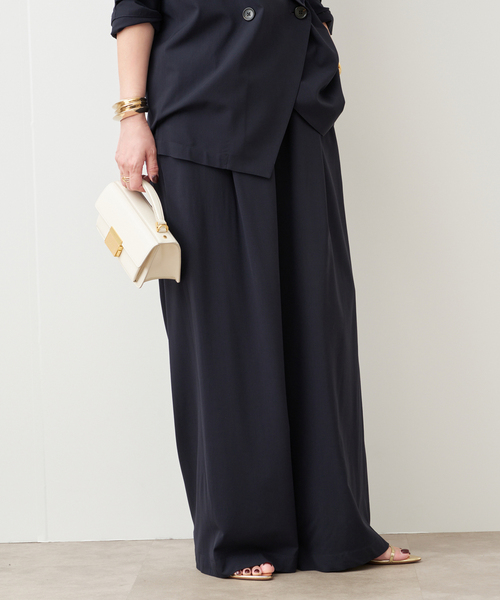 Deuxieme Classe（ドゥーズィエムクラス）の「追加 SPWOOL パンツ（スラックス・レディース・ネイビー・36/34/38）」の6枚目の写真