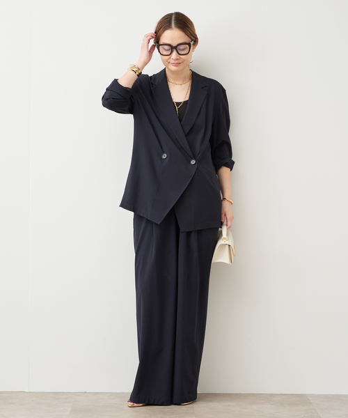 Deuxieme Classe（ドゥーズィエムクラス）の「追加 SPWOOL パンツ（スラックス・レディース・ネイビー・36/34/38）」の10枚目の写真