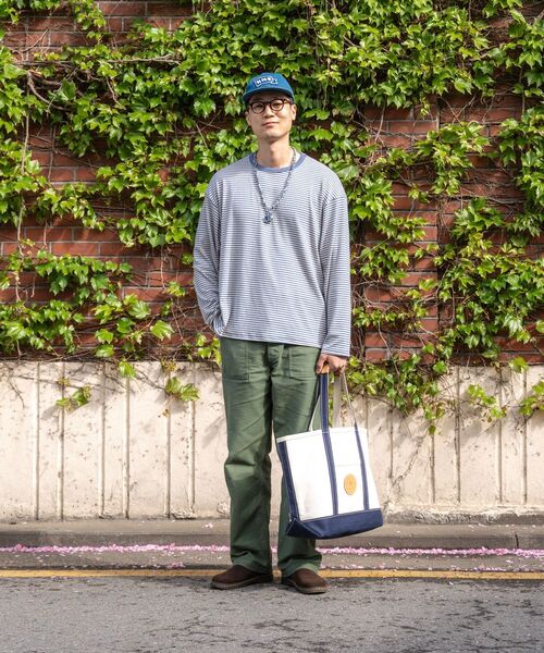 BALLUTE(バリュート)の「DUSTY STRIPE LONG SLEEVE (SKY BLUE)(Tシャツ/カットソー・メンズ・その他・SMALL/MEDIUM/LARGE)」の2枚目の写真