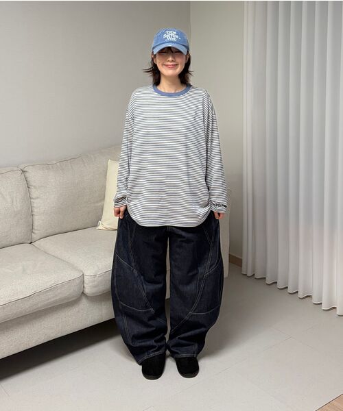 BALLUTE(バリュート)の「DUSTY STRIPE LONG SLEEVE (SKY BLUE)(Tシャツ/カットソー・メンズ・その他・SMALL/MEDIUM/LARGE)」の3枚目の写真