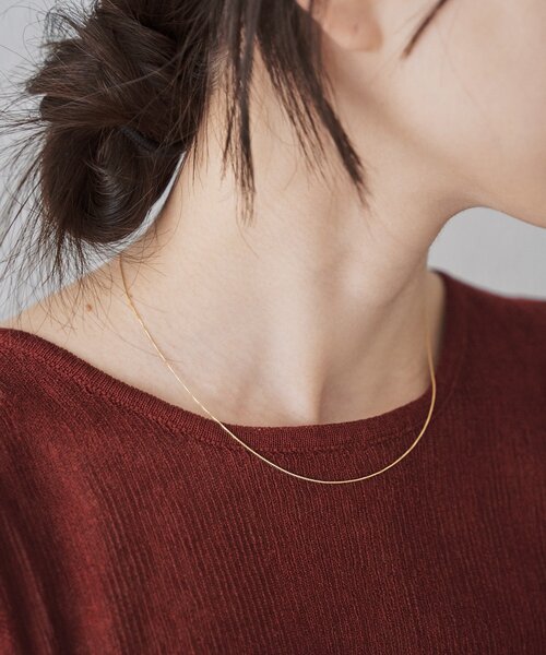 SHENERY(シーナリー)の「スキニーチェーンネックレス<Silver925>(ネックレス・レディース・ゴールド/シルバー・FREE)」の2枚目の写真