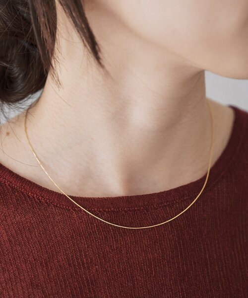 SHENERY(シーナリー)の「スキニーチェーンネックレス<Silver925>(ネックレス・レディース・ゴールド/シルバー・FREE)」の8枚目の写真