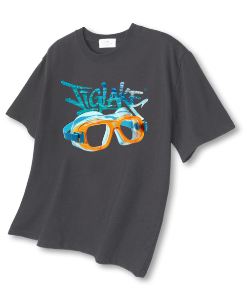 TI.GLAKE(ティーグレイク)の「スイミングゴーグル オーバーサイズ 半袖Tシャツ ダークグレー(Tシャツ/カットソー・メンズ・その他・LARGE/X-LARGE/XX-LARGE)」の1枚目の写真