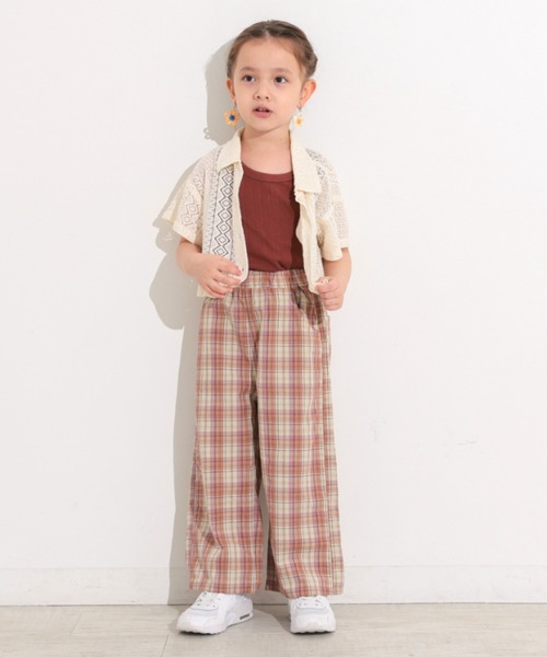 Ocean&Ground（オーシャン&グラウンド）の「ﾚｰｽｸﾛｯﾌﾟﾄﾞｼｬﾂ（シャツ/ブラウス・キッズ・ブラック/オフホワイト・140/130/120/110/100/90）」の12枚目の写真