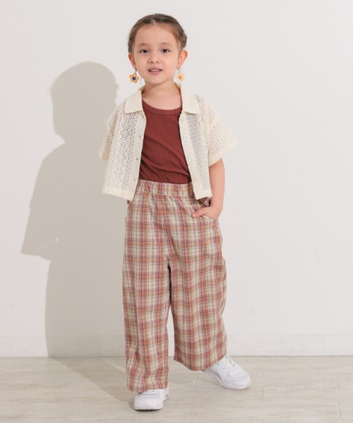 Ocean&Ground（オーシャン&グラウンド）の「ﾚｰｽｸﾛｯﾌﾟﾄﾞｼｬﾂ（シャツ/ブラウス・キッズ・ブラック/オフホワイト・140/130/120/110/100/90）」の13枚目の写真