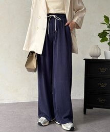 Chez toi | 【ウエスト総ゴム】【楽して美脚】カットデニムイージーパンツ(その他パンツ)