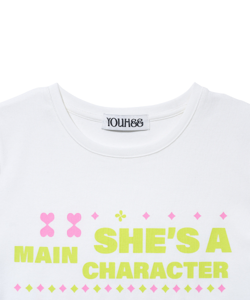 YOUHEE(ユヒ)の「MOVIE YOUHEE LETTERING T-SHIRTS_WHITE(Tシャツ/カットソー・レディース・その他・FREE)」の4枚目の写真
