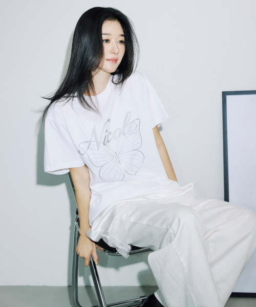 NICK&NICOLE(ニックアンドニコール)の「NICOLE BUTTERFLY SLEEVE TOP_WHITE SILVER(Tシャツ/カットソー・レディース・その他・MEDIUM/LARGE)」の3枚目の写真
