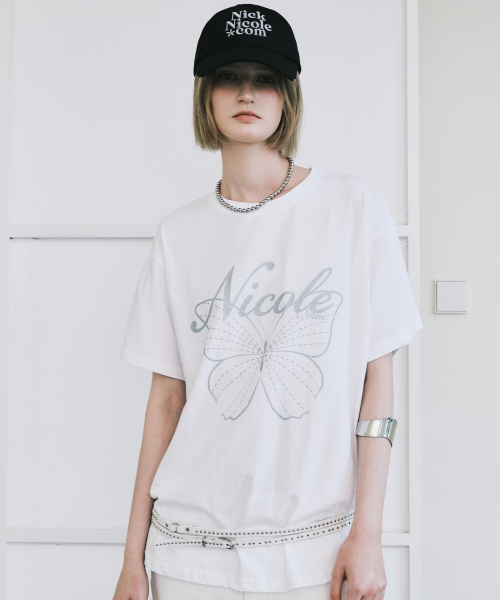 NICK&NICOLE(ニックアンドニコール)の「NICOLE BUTTERFLY SLEEVE TOP_WHITE SILVER(Tシャツ/カットソー・レディース・その他・MEDIUM/LARGE)」の6枚目の写真