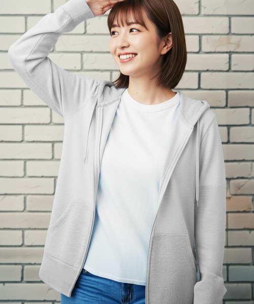 jiggys shop（ジギーズショップ）の「シア― サマージップパーカー（パーカー・メンズ・サックスブルー/ブラック/グレー/ベージュ/ネイビー/チャコールグレー・LARGE/MEDIUM/X-LARGE）」の4枚目の写真