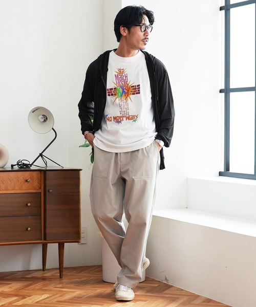 jiggys shop（ジギーズショップ）の「シア― サマージップパーカー（パーカー・メンズ・サックスブルー/ブラック/グレー/ベージュ/ネイビー/チャコールグレー・LARGE/MEDIUM/X-LARGE）」の12枚目の写真