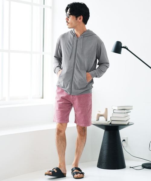 jiggys shop（ジギーズショップ）の「シア― サマージップパーカー（パーカー・メンズ・サックスブルー/ブラック/グレー/ベージュ/ネイビー/チャコールグレー・LARGE/MEDIUM/X-LARGE）」の14枚目の写真