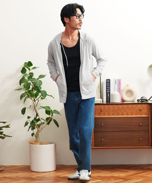 jiggys shop（ジギーズショップ）の「シア― サマージップパーカー（パーカー・メンズ・サックスブルー/ブラック/グレー/ベージュ/ネイビー/チャコールグレー・LARGE/MEDIUM/X-LARGE）」の17枚目の写真