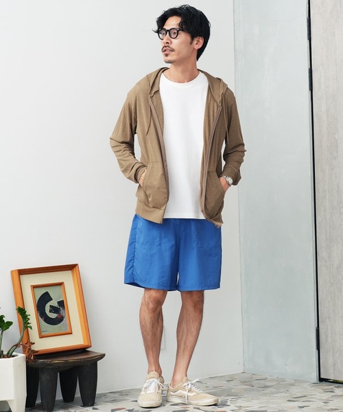 jiggys shop（ジギーズショップ）の「シア― サマージップパーカー（パーカー・メンズ・サックスブルー/ブラック/グレー/ベージュ/ネイビー/チャコールグレー・LARGE/MEDIUM/X-LARGE）」の20枚目の写真