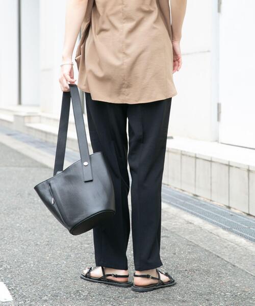 ITEMS URBANRESEARCH(アイテムズ アーバンリサーチ)の「『イージーケア/接触冷感/UVカット』SMOOTH LINEN TOUCH パンツ(その他パンツ・レディース・ブラウン/ミント/ブラック/ベージュ・FREE)」の6枚目の写真