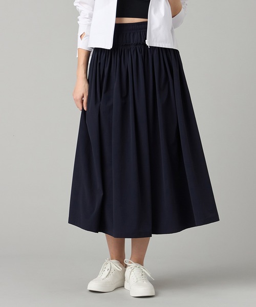 UVケアタフタギャザースカート