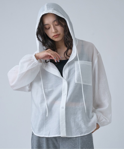 Hood Sheer Shirt — полупрозрачная рубашка-худи