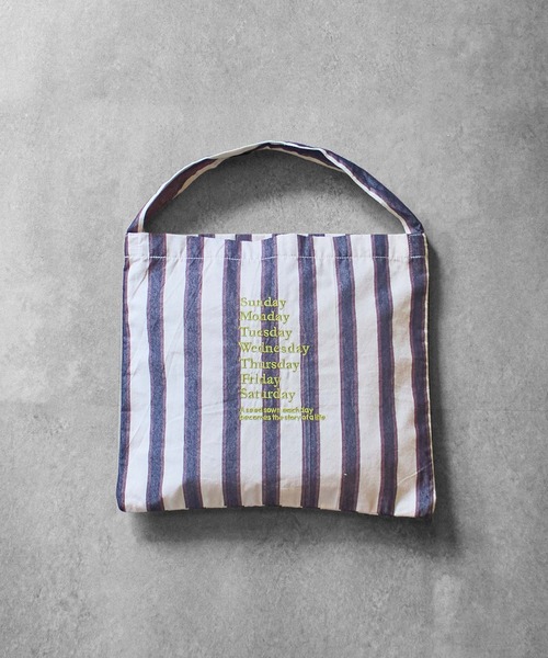 beej(ビージ)の「(beej)stripe fabric Osbag(トートバッグ・レディース・イエロー/オレンジ/ブラック/グリーン・ONE SIZE)」の1枚目の写真