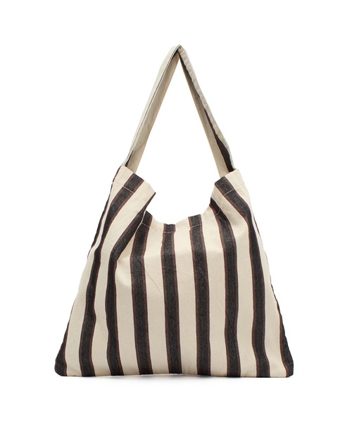 beej(ビージ)の「(beej)stripe fabric Osbag(トートバッグ・レディース・イエロー/オレンジ/ブラック/グリーン・ONE SIZE)」の9枚目の写真