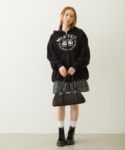 MILKFED.（ミルクフェド）の「EAST WEST BAG（ハンドバッグ・レディース・ベージュ/ピンク/ブラック・ONE SIZE）」の9枚目の写真