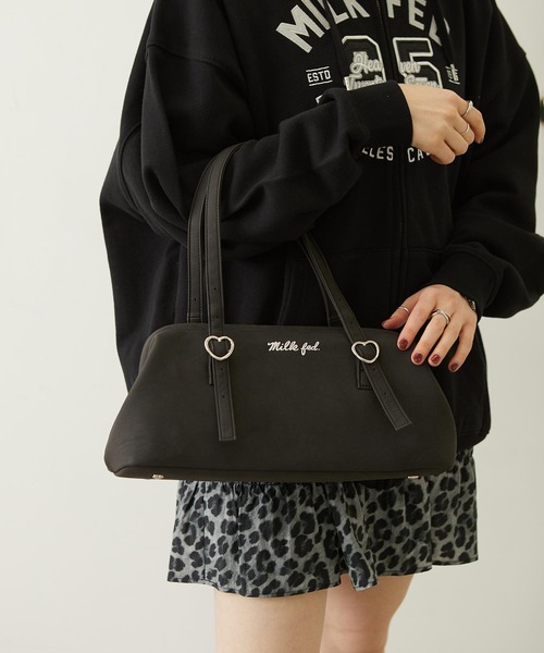 MILKFED.（ミルクフェド）の「EAST WEST BAG（ハンドバッグ・レディース・ベージュ/ピンク/ブラック・ONE SIZE）」の5枚目の写真