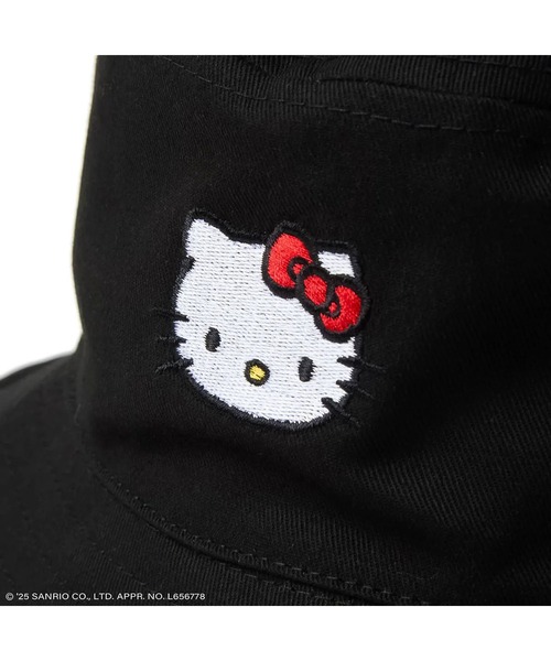 NEW ERA(ニューエラ)の「ニューエラ【NEW ERA】- ハローキティ リバーシブル バケットハット キッズ【KIDS BUCKET RV KITTY BLACK/RED 14348591】(ハット・キッズ・ブラック・S/M/M/L/L/XL)」の5枚目の写真
