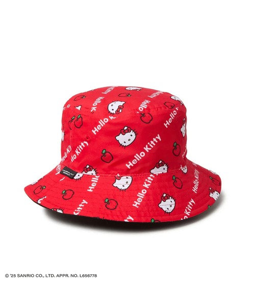 NEW ERA(ニューエラ)の「ニューエラ【NEW ERA】- ハローキティ リバーシブル バケットハット キッズ【KIDS BUCKET RV KITTY BLACK/RED 14348591】(ハット・キッズ・ブラック・S/M/M/L/L/XL)」の2枚目の写真