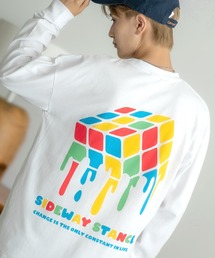 SIDEWAY STANCE（サイドウェイスタンス）の「【SIDEWAYSTANCE】ドリップキューブ長袖Tシャツ SIDE24-146（Tシャツ/カットソー）」