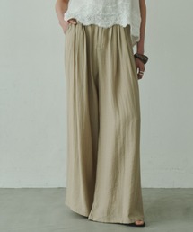 Relaxing Linen Tuck Slacks / リラクシングリネンタックスラックス