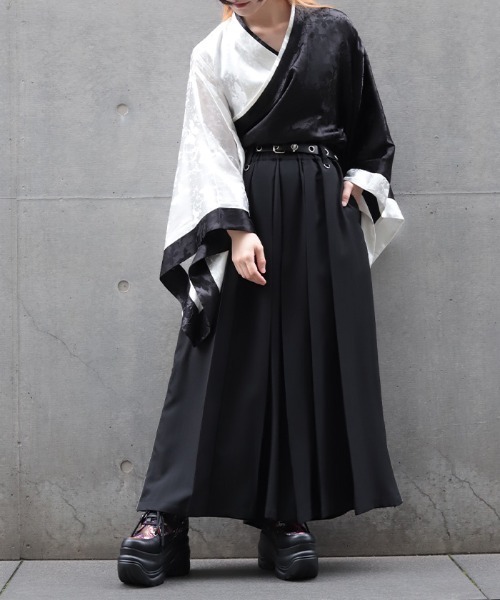 REZEN(リゼン)の「着物衿配色シャツ(シャツ/ブラウス・メンズ・ブルーパープル/ライトグレー・MEDIUM/LARGE)」の7枚目の写真