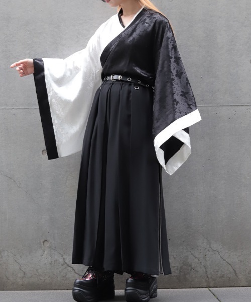 REZEN(リゼン)の「着物衿配色シャツ(シャツ/ブラウス・メンズ・ブルーパープル/ライトグレー・MEDIUM/LARGE)」の12枚目の写真