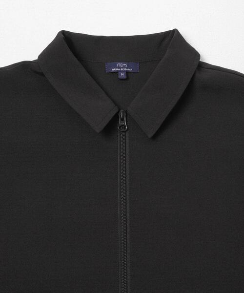 ITEMS URBANRESEARCH（アイテムズ アーバンリサーチ）の「2WAYストレッチ半袖ジップアップシャツ（シャツ/ブラウス・メンズ・ネイビー/グレー/ブラック/ベージュ・LARGE/MEDIUM）」の20枚目の写真