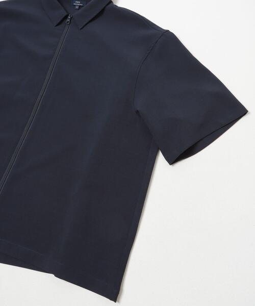 ITEMS URBANRESEARCH（アイテムズ アーバンリサーチ）の「2WAYストレッチ半袖ジップアップシャツ（シャツ/ブラウス・メンズ・ネイビー/グレー/ブラック/ベージュ・LARGE/MEDIUM）」の9枚目の写真