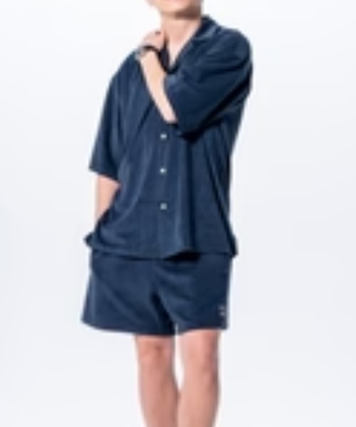 IRISHMAN(アイリッシュマン)の「【IRISHMAN/アイリッシュマン】RELAX AIR PILE SHORTS ロゴ パイルショートパンツ(その他パンツ・メンズ・ネイビー・MEDIUM/LARGE)」の9枚目の写真