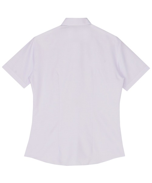 TOKYO SHIRTS(トウキョウシャツ)の「【吸水速乾】 形態安定ノンアイロン ワイド 半袖ビジネスワイシャツ(ビジネスシャツ・レディース・パープル・XL/S/M/L/LL)」の2枚目の写真