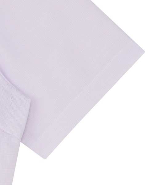 TOKYO SHIRTS(トウキョウシャツ)の「【吸水速乾】 形態安定ノンアイロン ワイド 半袖ビジネスワイシャツ(ビジネスシャツ・レディース・パープル・XL/S/M/L/LL)」の4枚目の写真