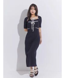 カーデセットニットワンピース