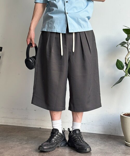 CPCM(シーピーシーエム)の「接触冷感バギーショーツ(その他パンツ・メンズ・ネイビー/チャコールグレー/ブラック・MEDIUM/LARGE)」の2枚目の写真